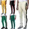 New Hot Fashion Men's Dual Side Panel Over Length Drawstring Ankle Zipper Track Pants