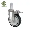 CCE Caster 5 Inch Swivel Locking Solid Rubber Medical Caster Wheels