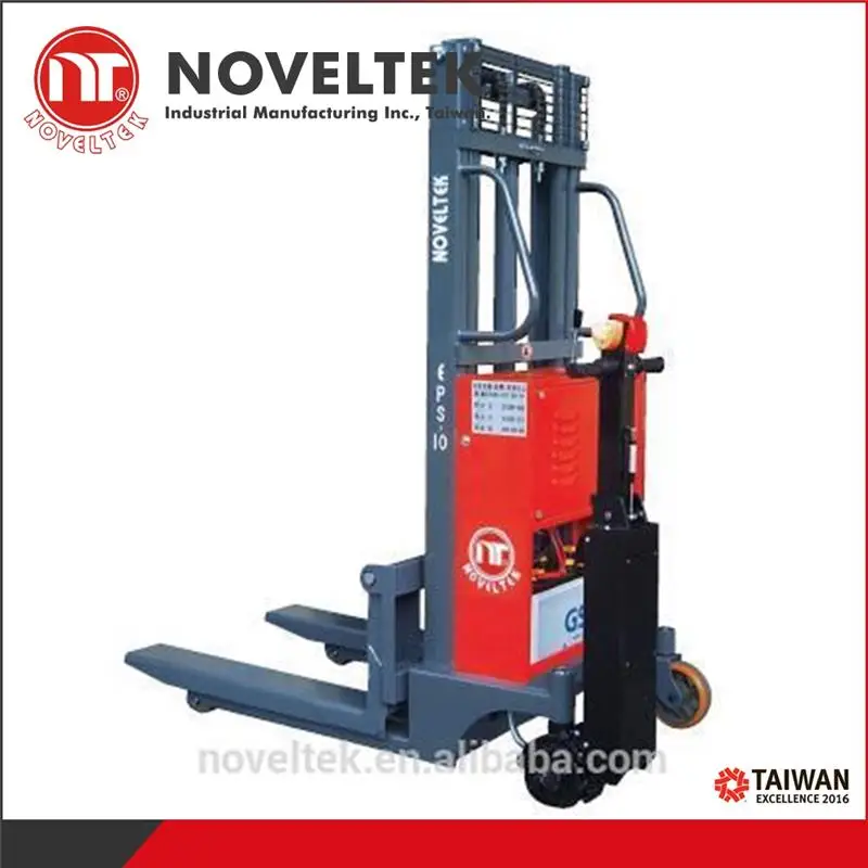 hydraulic pallet truck manual forklift electric pallet jack fork lift Economic Powered Stacker 1.0 Ton height 2500 mm