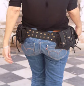 Comfortable Canvas Money Belt Bum Bag Pocket Waist Hip Belt Bag