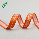 custom jacquard ribbon 3.8cm width nylon cotton material non elastic webbing