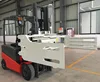4 Wheel Electric Forklift 3 Ton 4.7M Lift Container with bale clamp paper roll clamp