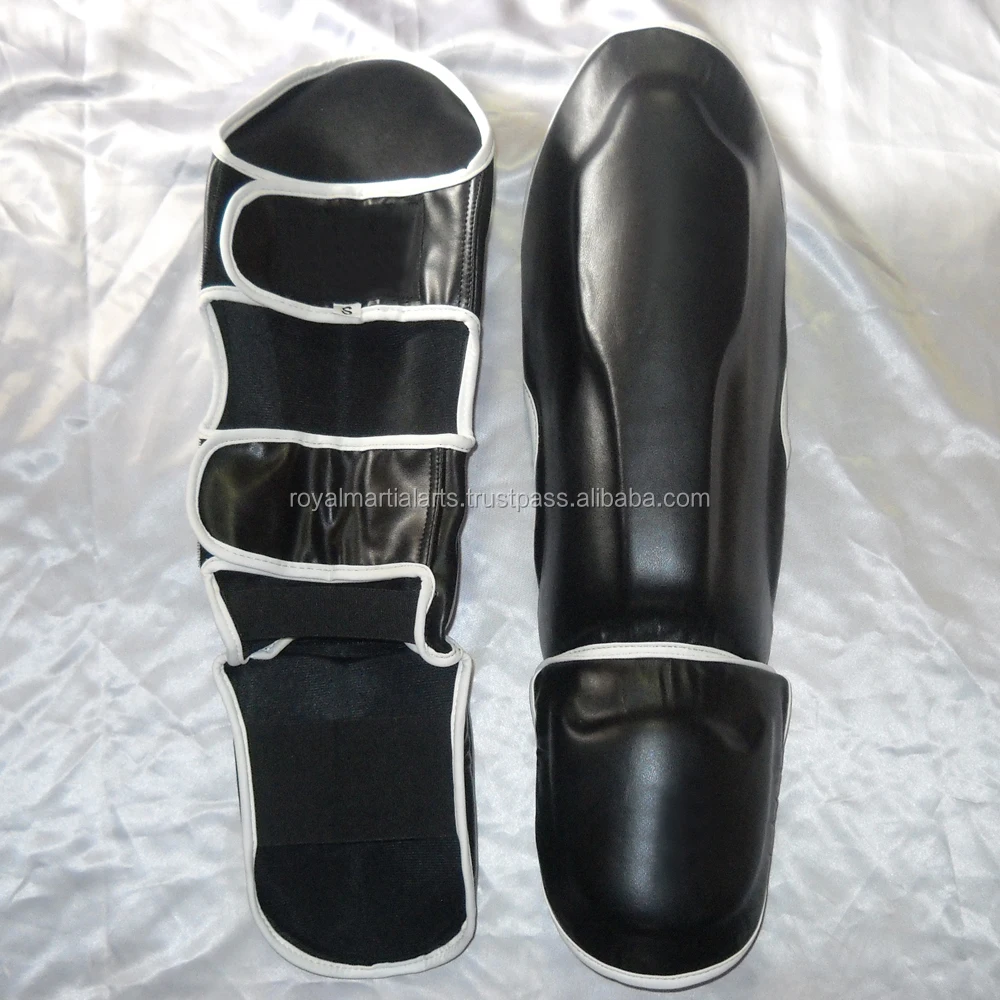 shin guards pu 合成皮革泰拳垫 shin instep 跆拳道 mma 跆拳道武术