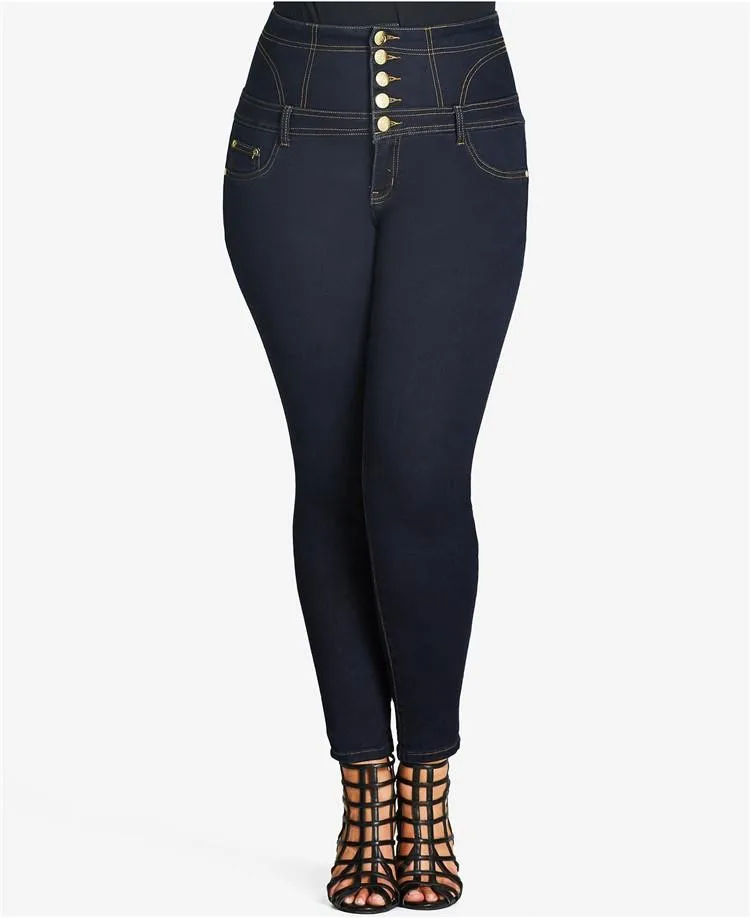 five button jeans