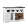 Wholesale price furniture Contemporary Wooden Dining Room Furniture Two Doors Six Drawers Buffet Sideboard