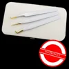 White Gold Professional Lash Tweezers Set with Magnetic Case