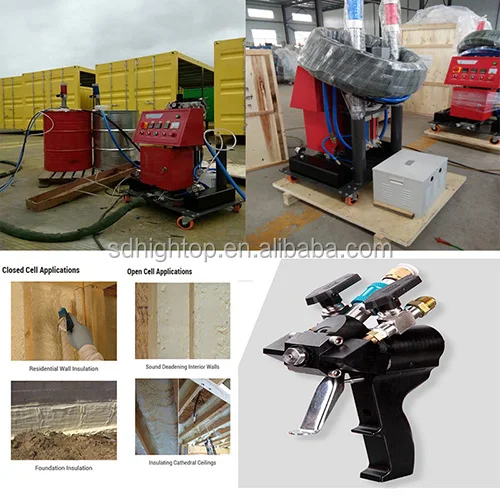 Полиуретан спрей машины для стены крыша землю трубы с высокого ...