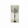 32 Inch Tall Silver Candelabra with Hurricane Glass Lamps By Brassworld India