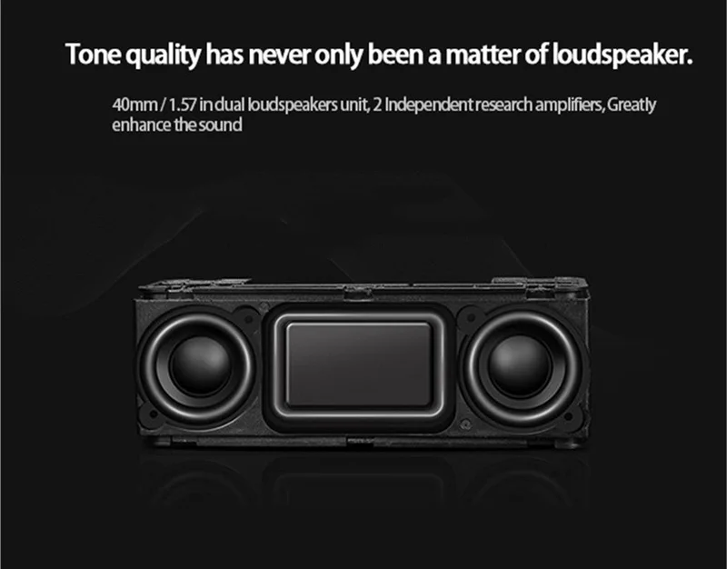 MX-20 Multi-function Digital Alarm Clock BT Speaker LCD Display FM Radio Support TF card U Disk Hands-free - ANKUX.COM