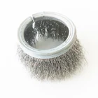 round cup shape 0.2 stainless steel wire strip formed brush