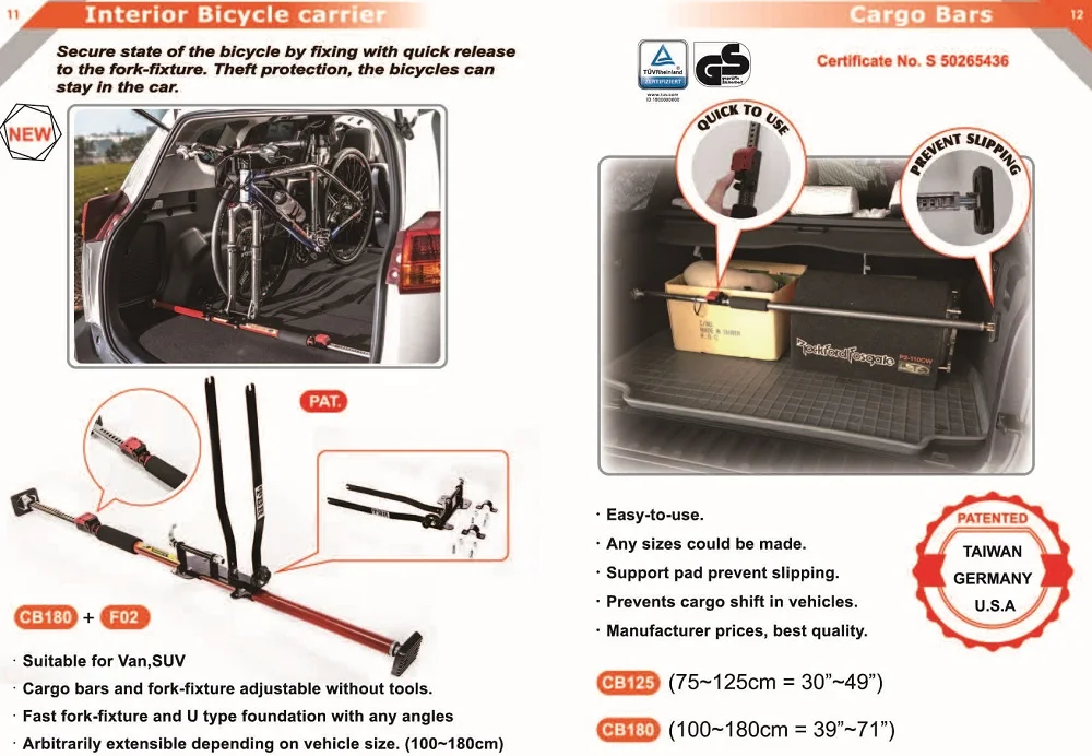 TBRACING Customized Wholesale Complete Steel Tube Cargo Stabilizer Bar for Full-Size Trucks