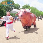 Moving Inflatable Bull Costume For Outdoor Parade