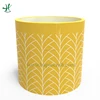New design in collection 2018 Yellow ceramic garden planter pot for garden planter