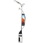 Outdoor waterproof customized intelligent LED display pole lamp advertising light box for sales