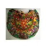 Bag U shape cotton hand bag embroidered multi color style college girls tote bag