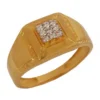 Fine Jewelry 18 Kt Solid Yellow Gold Men's Size 10.5 Engagement Wedding Ring Delicate Jewelry