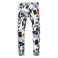 2019 fashion Men's white printed stretch casual jeans slim men's trousers stretch casual jeans Regular Fit Jean
2019 fashion Men's white printed stretch casual jeans slim men's trousers stretch casual jeans Regular Fit Jean