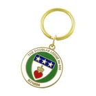 Promotional Die Casting Zinc Alloy Customized Cloisonne Metal Keychain