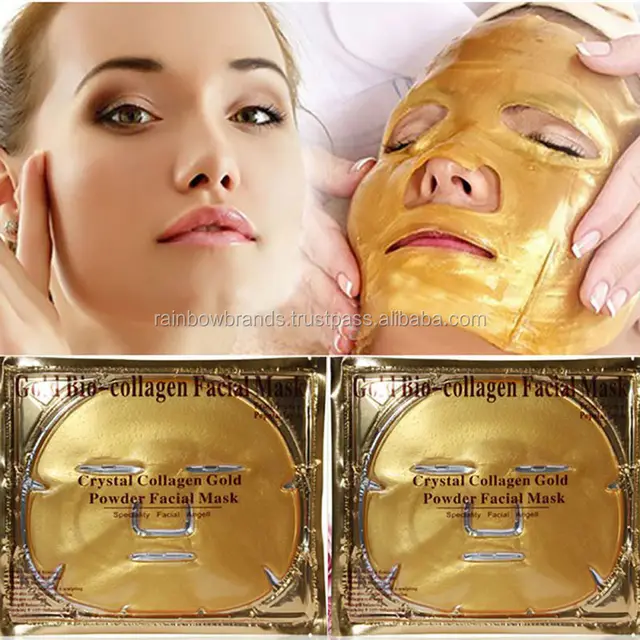 gold collagen crystal face mask set anti ageing skin care facial