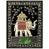 100% Handcrafted Zardozi Elephant Embroidered Home Floor Carpets