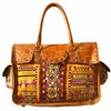 Handmade Indian Banjara bag embroidery Leather . Vintage bohemian boho bag, tribal style. Hippie chic tote. Ethnic bag.