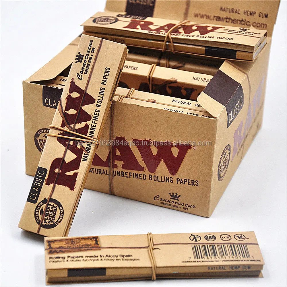 classic raw rolling paper king size slim free shipping