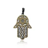 925 Sterling Silver Hamsa Religious Jewelry Pave Diamond Pendant Wholesaler Manufacturer Exporter