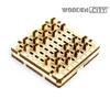 WOODEN.CITY logic developing mini board game Checkers DIY 3D wooden puzzle for children and adults