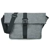 Custom make Fashion Crossbody Waterproof Oxford Grey Casual laptop Messenger shoulder bag for college