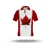 Canada Flag Sublimation Printed Polo Shirts Canadian Polo Shirts