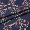 55% linen 45% viscose woven navy flower upholstery design digital printing textile fabric for shirt
