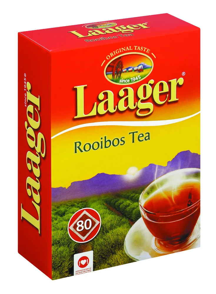 laager south african rooibos tea, 100% natural tea and caffeine