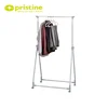 Made in Taiwan Modern Collapsible Portable Commercial Rolling Metal Clothes Cloth Hanging Clothing Garment Display Rolling Rack