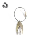 Manufacturer Cheap custom shape metal bottle opener keychain