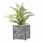 Metal Versaille Planter Box Outdoor, Decorative Flower Pot Garden Decoration