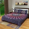 Mandala tapestry wall hanging bed throw with pillow cover indian cotton fabric bedding sheet set