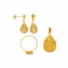 Dubai Middle East Arabic Fashion Jewelry Light Weight 18k 21k 22k Fine Yellow Gold Jewelry Set