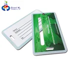Promotional thermal airline plastic pvc 1.2mm paper baggage tag