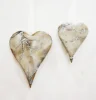 Wooden Crackle hanging Heart for Christmas Ornament Decoration