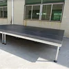 Building a stage platform adjustable work mobile elevated platform portable