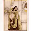 Indian Miniature Portrait of Mughal Queen Hand painted Painting