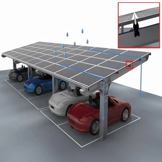 Waterproof Diy Solar Carport Canopy Solar Galvanized Carport