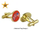 Hot Sale Flag Cross Cuff link/ Make Custom Cufflinks for sale