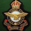 Bullion Canada Air Force Handmade Badges Gold Wire Wholesale Manufacture