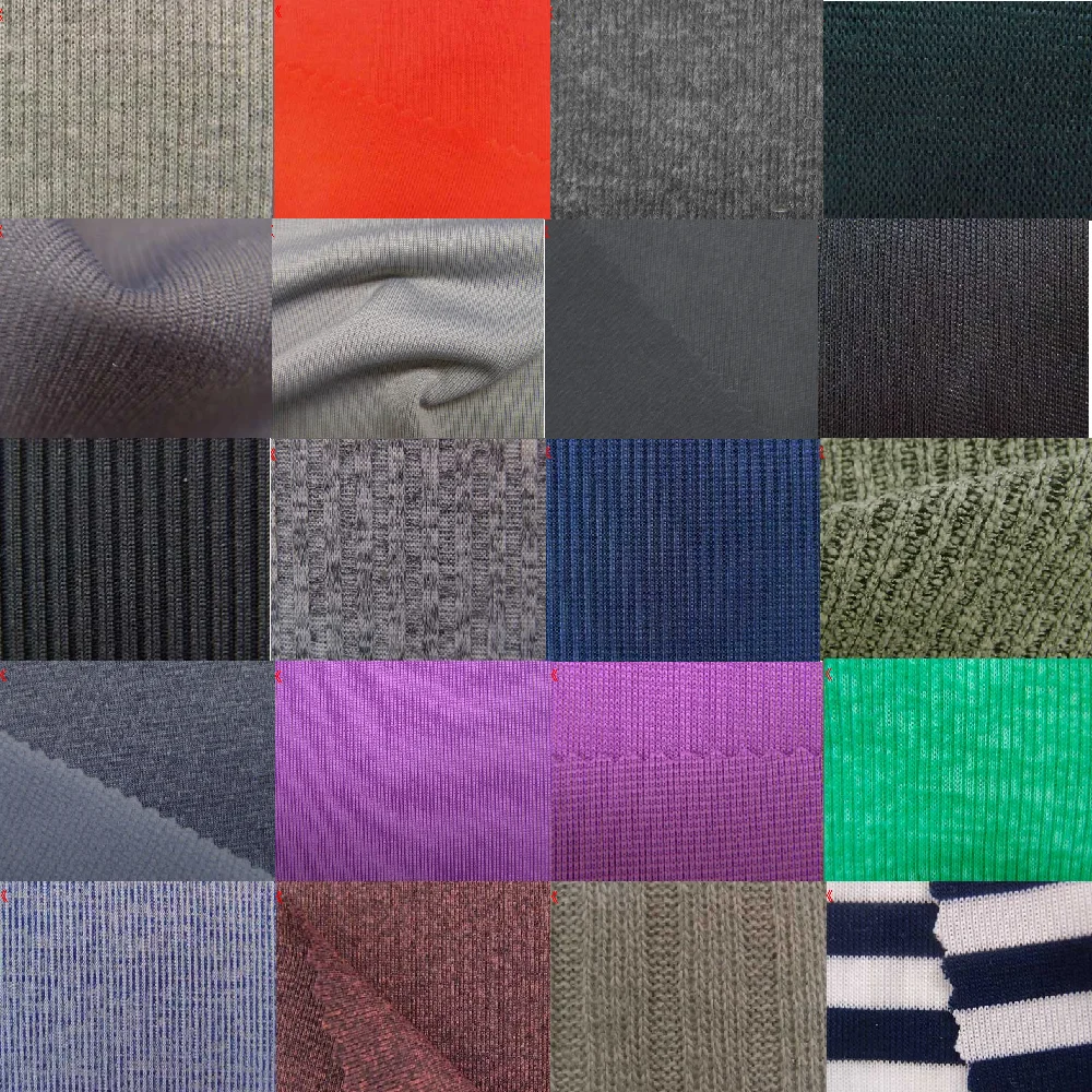 China supplier 4x4 rib melange knit sweater cheap fabric