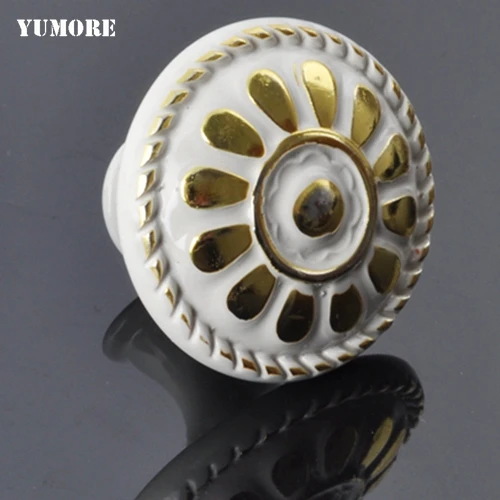 Wholesale Furniture Hardware Ceramic Drawer Knobs Pull Handle