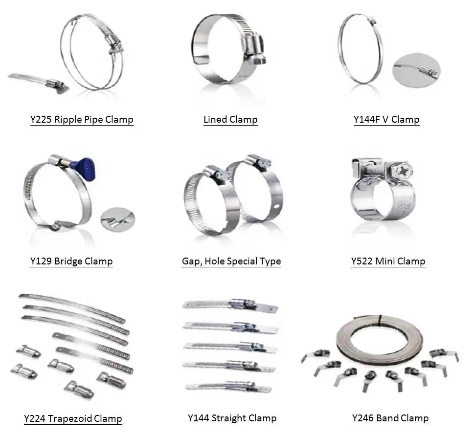 Hose clamp for radiator of auto spare parts and motorcycle parts