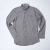 Nyxsoe Men's Slim-fit Long-Sleeve Solid Oxford Shirt