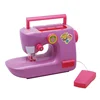 B/O Mini purple heart purple sewing machine toys for kid and children for design bags & clothes