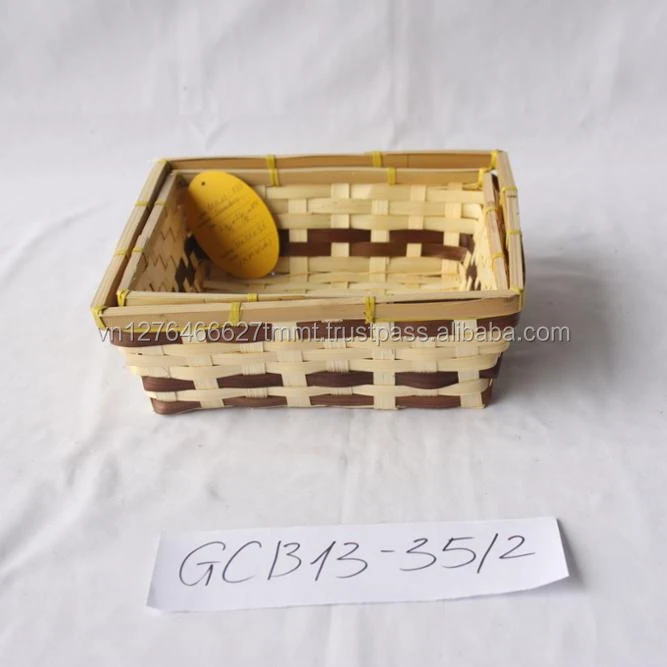 factory made cheap bamboo fruit basket , bamboo gift basket